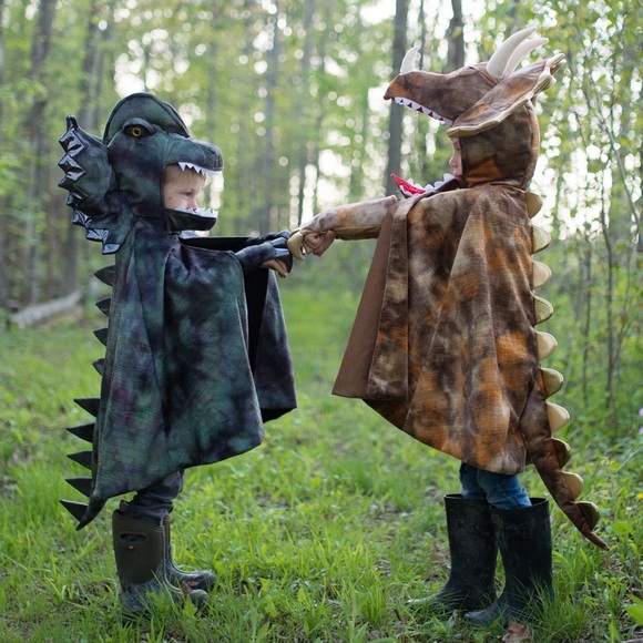 Great Pretenders Grandasaurus Dilophosaurus Dinosaur Cape Costume - Size 4-6 - Picture 3 of 3